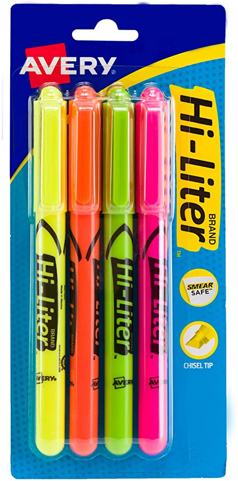 Hiliter Fluro Pen Style Set 4Ct (SKU 1019436251)