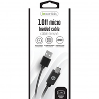 iEssentials Micro USB Braided 10FT Black