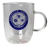 Glass Mug Clear Double Wall 14 Oz