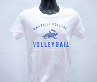 Volleyball: Bella + Canvas Arch Short Sleeve Shirt White